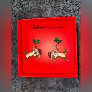 BNIB Disney x BaubleBar Chipmunks Holiday Earrings